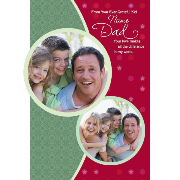 Your Love Makes A Difference Dad personalized Card